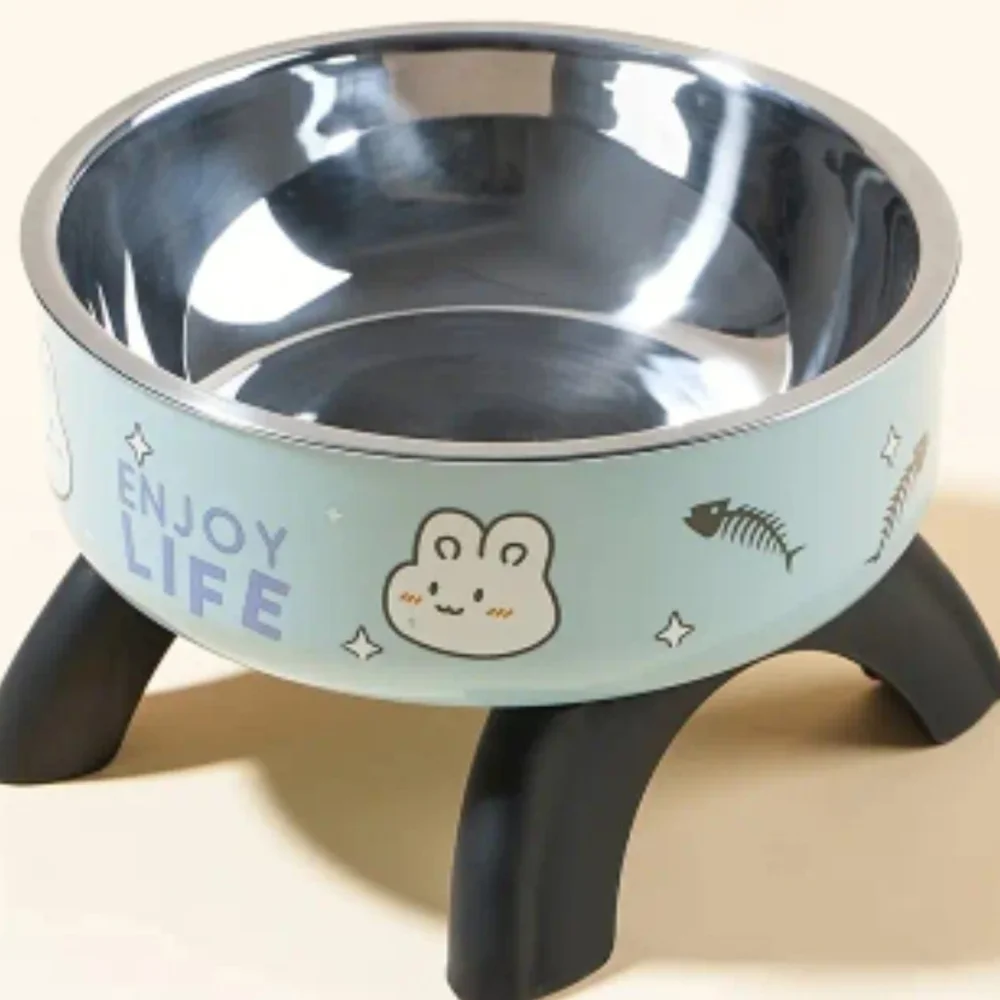 Pink Cat-Themed Bowl